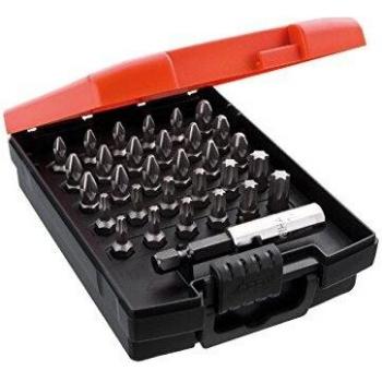 Wiha Juego de bits Standard de 25 mm TORX®, Pozidriv, de 32 unid. de 1/4 incl. caja (36310)