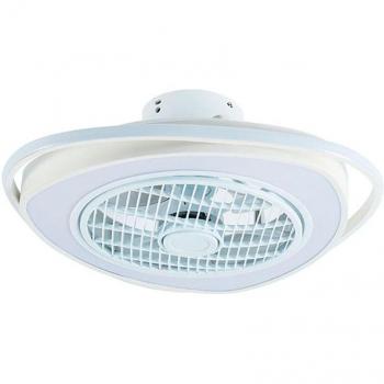 Ventilador de Techo Geneva Lumit LED 70W con Función WiFi, Diámetro de 53,5 cm, Color Blanco