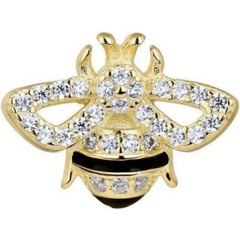 Piercing Reine Des Abeilles en Plata con Baño de Oro Amarillo 18k