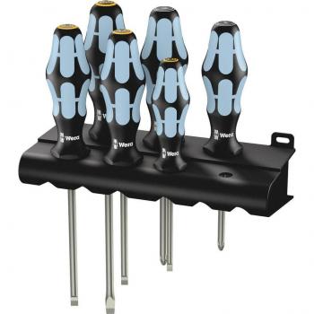 Juego de Destornilladores Wera 3334/3355/6 de Acero Inoxidable + Bandeja, 6 Piezas - Herramientas de Corte, Perforación y Montaje de Cables, tipo de