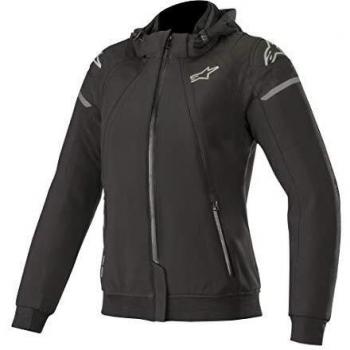 Alpinestars Chaqueta moto Stella Sektor Tech Hoodie Black Charcoal, Negro, L