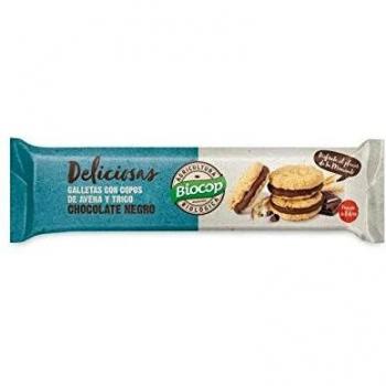 Biocop Galleta DELICIOSAS RELLENA Choco Negro 150G, Estándar, Único