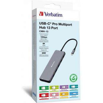 Verbatim CMH-13 USB Type-C 13-Port Pro Multiport Hub
