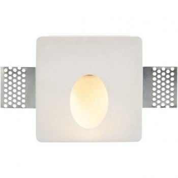 Aplique empotrable de pared Zeke Trimless 1,5W Yeso blanco