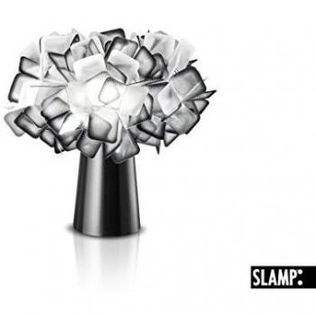 Lámpara de mesa de diseño Slamp Clizia, negra