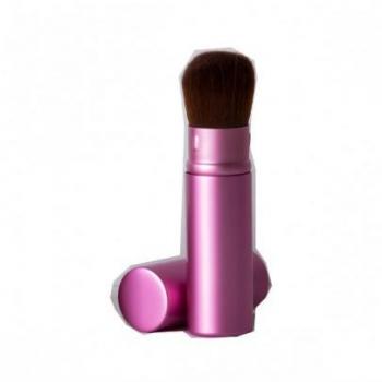 Aby Thin Brocha Colorete Retráctil - Bifull, brocha retractable para colorete, diseño delgado y compacto, fácil de transportar, cerdas suaves y densas para una aplicación uniforme