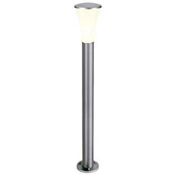 Slv alpa cone100 - Luminaria pie exterior e27 24w gris plata