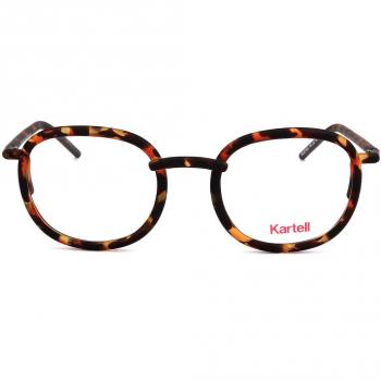 Kartell KL021V 02 Men's Eyeglasses Tortoiseshell Size 49 - Blue Light Block Available (Frame Only)