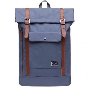 Mochilas Hombre, Mochila de Portátil, Backpack para el Laptop 15 Pulgadas KAUKKO Daypacks, Casual Escolar Mochila Mujer para Viaje, Color gris oscuro / verde oscuro
