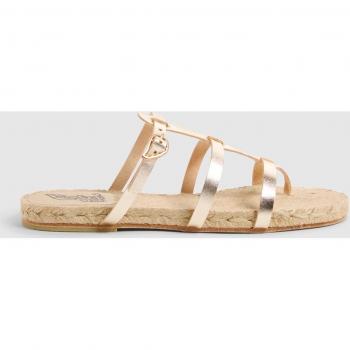 Sandalias planas de mujer doradas Castañer x Ancient Greek Sandals