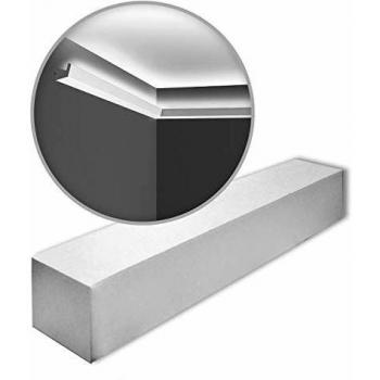 Orac Decor CX189 Axxent Cornice Mouldings - 1 Box (25 pieces), 50 m, Primed White Plain Polystyrene Crown Moulding (20-Pack)