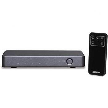 Conmutador HDMI Marmitek Connect 620 UHD 2.0 - HDMI Switch 4K - 4 entradas / 1 salida - Ultra HD 60Hz - Cambio automático entre fuentes HDMI - HDCP 2.2 - Resolución