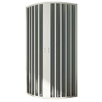 Mampara de Ducha Semicircular Extensible de PVC 75x75 cm H185 Mod. Sharp Central Radio 55