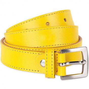 Cinturón de Mujer en Piel Color Amarillo de la Marca Jaslen