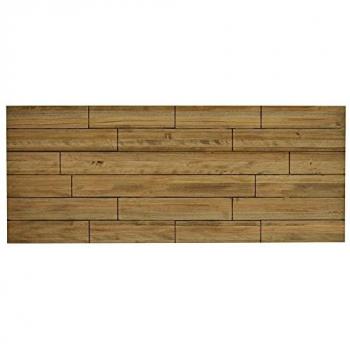Cabecero Industrial Vintage 180x60cm de Madera Maciza de Pino con Tableros Desajustados