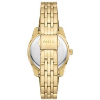 Reloj de mujer Fossil Scarlette ES5338, cuarzo, dorado, acero inoxidable, analógico, 32 mm
