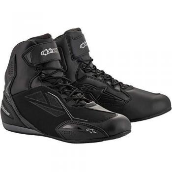 Alpinestars Stella Faster-3 Drystar Women's Motorcycle Shoes - Black Silver (Size 41)