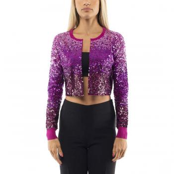 Pinko CARDIGAN MISTO CACHEMIRE - S, LAMPONE RADIOSO