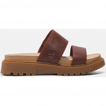Sandalias de plataforma Timberland Clairemont Way para mujer en marrón y rojo oscuro, talla 40