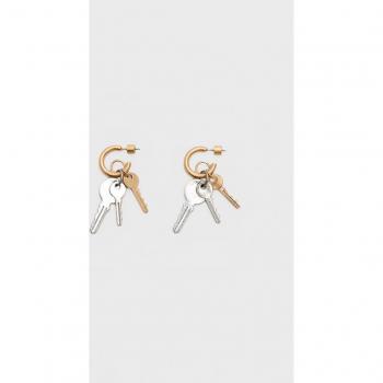 Stradivarius Gold Multi-Key Earrings OS