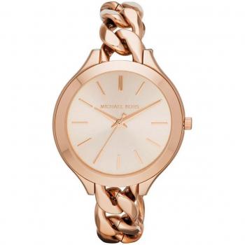 Michael Kors MK3223 Women's Quartz Analogue Watch-Rose Gold Stainless Steel Bracelet