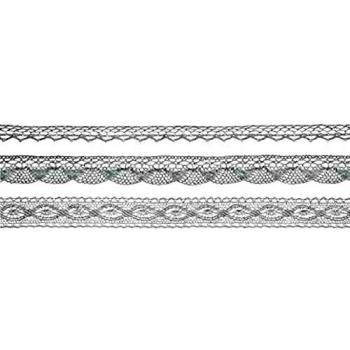 P&D 1. Paquete de 3 Cintas de Encaje, Color Blanco, korc-1 – 008 