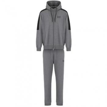 Chándal EA7 Emporio Armani 6DPV66_PJVTZ para hombre, mezcla de algodón, color gris, talla XL, estilo casual y deportivo, manga larga, apto para multideporte