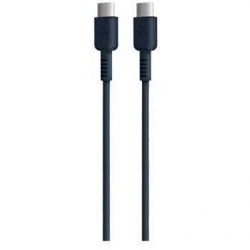 Cable Hune Eco USB-C a USB-C 100cm Azul Marino 60W 3A TPE Reciclado