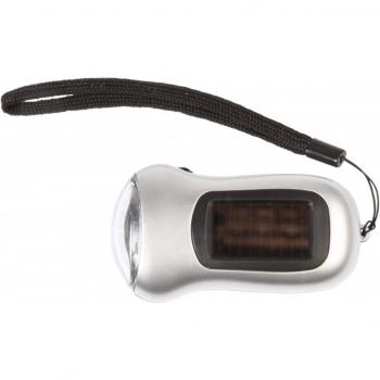 TECH LIGHT - Linterna LED recargable con panel solar y dinamo