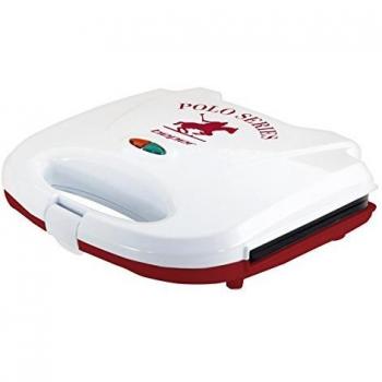 Beper 90.640H/RED Sandwichera, 700 W, Blanco y rojo