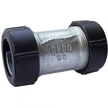 Conector de compresión Gebo Quick 1/2 doble, para tubos de acero y PE, diámetro 19,7-21,8 mm