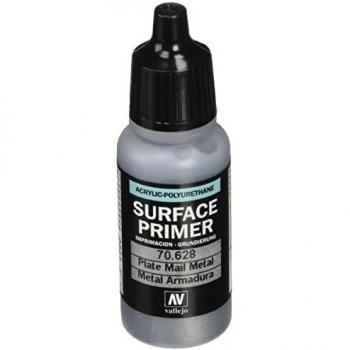 Vallejo Model Color 17 ml Polyurethane Primer - Plate Mail Metal