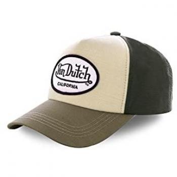 Gorra Von Dutch Unisex Marrón/Beige Snapback con Visera
