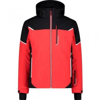 CMP Men's Waterproof Red Ski Jacket with Hood, Size 3XL