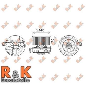 Ventilador Habitáculo Eléctrico AVA RT8574 para RENAULT Mégane y Scénic