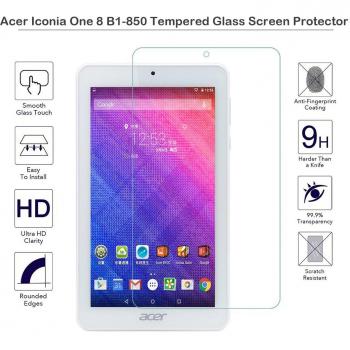 fiimi Protector de pantalla de vidrio templado para Acer Iconia One 8 B1 – 850,9h Dureza, 0,3 mm de grosor con cristal real