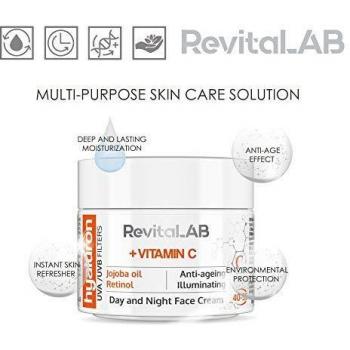 RevitaLAB Hyaluron Anti-Aging Day and Night Cream, Enriched with Vitamins A, B3, B5, E, C, Jojoba Oil