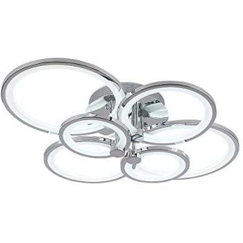 Plafón Sydney 134W Cromo Regulable 3000-4000-6500K 18090lm con Memoria y Control Remoto