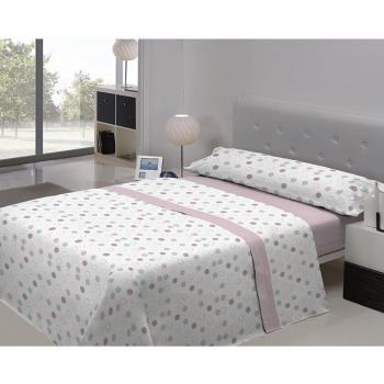COLVIHOME Juego de sábanas Zulima - Set de Sábanas de 4 Piezas con Tejido 50% Poliéster y 50% Algodón, Tacto Extrasuave y Confort Total