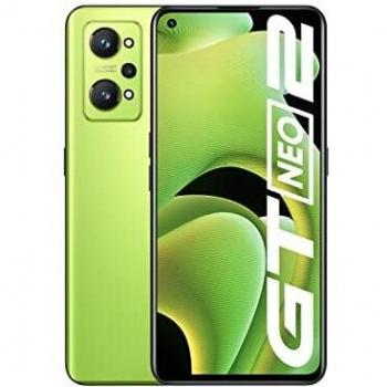 realme GT Neo 2 Smartphone Libre, Procesador Qualcomm Snapdragon 870 5G, Pantalla AMOLED E4 de 120 Hz, Carga SuperDart de 65W, Cámara triple de IA de 64 MP, Dual Sim, NFC, 12GB+256GB, Neo Green