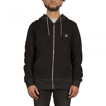 Volcom Backronym Zip Sudadera, Hombre, Negro, S