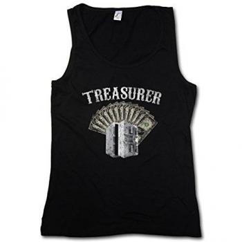 Urban Backwoods Treasurer Patch Mujer Camiseta Sin Mangas Women Tank Top Negro Talla XL