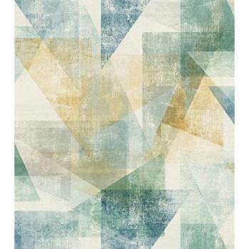 Papel Pintado Rasch Linares 617962 - Geométrico Vintage Retro, Alta Resistencia a la Luz y Lavable, 0.53 x 10.05 m