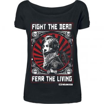 The Walking Dead Daryl Dixon - Fight Camiseta Mujer Negro XL