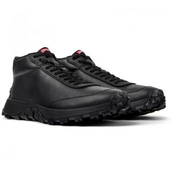 Zapatillas de piel abotinadas para hombre Camper Drift Trail con tecnología OrthoLite en color negro puro, talla 46