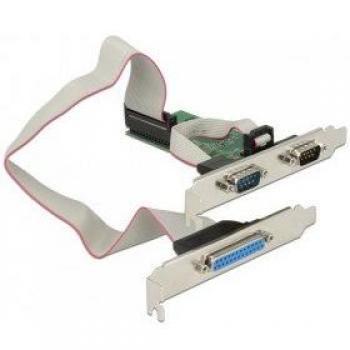 Tarjeta PCI Express DeLock 89556 - 2 x Serie RS-232 + 1 x Paralelo, 3 puertos