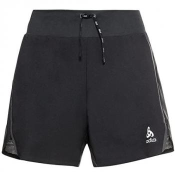 Odlo Pantalones Cortos 2 En 1 Axalp Negro Mujer, tipo de producto: pantalones cortos para mujer, características: diseño 2 en 1, color negro, ideales para running y trail, longitud de 6