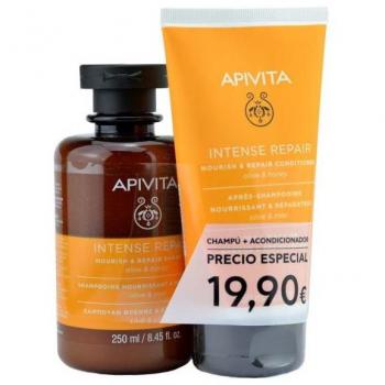 APIVITA Pack Brillo y Vitalidad Champú 250ml + Acondicionador Camomila y Miel 150ml