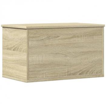 Caja de almacenaje madera ingeniería roble sonoma 60x35x35 cm Marrón