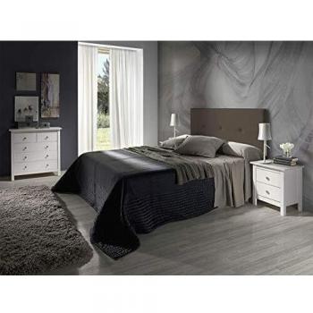 Cabecero tapizado Judith Chocolate 160 X 55 X 3 cm, Incluye herrajes para Colgar